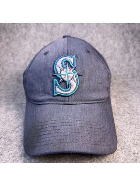 Men's Seattle Mariners Outdoor Adjustable Baseball Cap - Navy Blue, Good Cond.